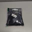 Amazon Essentials Women's Lightweight Long-Sleeve Cable Crewneck Sweater  (Large, Black)