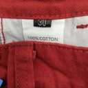 Women's Cotton Casual Military Army Cargo Combat Work Pants with 8 Pocket, Red, Size 30