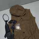 Kids 1920s Costume for Boys Vest Hat Pocket Watch Accessories Set Party Cosplay, 10-11 Years, Dark Brown