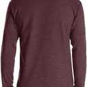 Men's Casual Long/Short Sleeve Polo Shirts Button Classic Cotton Shirt Work Collared Stylish Golf Shirt with Pocket (X-Large, Darkred)