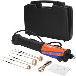 Magnetic Induction Heater Kit,Induction Heater Bolt Removal,1200W 110V Hand Held Induction Bolt Removal Tool,Heat Induction Tool For Rusty Screw Removing with 4 Coils and Box