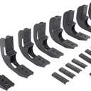 Go Rhino RB10 / RB20 Brackets | Mild Steel, Textured Black | 6940485 | Fits 2019-2025 Chevrolet Silverado & GMC Sierra