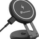 PETERONG Magnetic Wireless Car Charger Mount Compatible with MagSafe Designed for Tesla Model, 15W Fast Charging Magnetic Car Phone Mount Foldable Invisible Dashboard for iPhone 16/15/14/13/12 (Black)