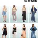 Bodysuit Shapewear for Women Seamless Body Shaper Tummy Control Snatched Waist Butt Lifter Sculpting Full Body Suit (XX-Large-3X-Large, Beige Mid Thigh)