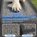 Dog Ramp for Car 71" L x 17" W, Foldable Pet Ramp for Large Dogs with Non-Slip Rug Surface, Portable Dog Car Ramp for SUV, Truck & Vehicle, Heavy-Duty Aluminum Pet Loading Ramp Supports 250 lbs