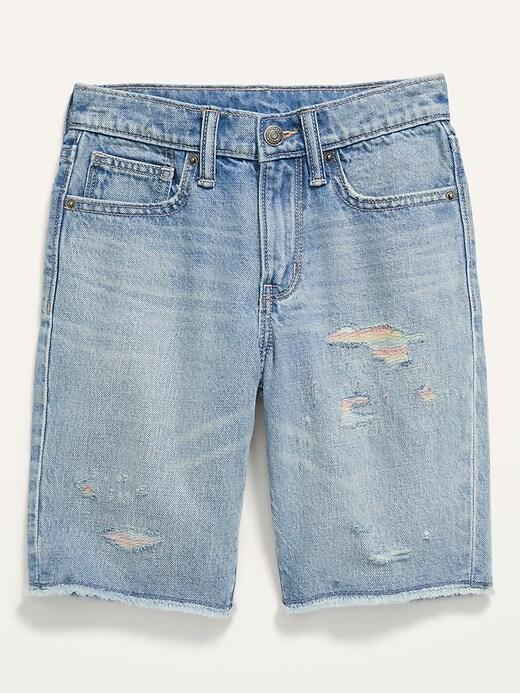 GAP Boys' Slim Fit Denim Shorts, S