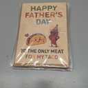 9 x Happy Fathers Day Card Gifts for Men Husband Him from Wife, Funny Father's Day Cards Gift (Taco)