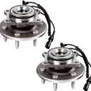 ECCPP Replacement for Pair of 2 New Complete Rear Wheel Hub Bearing Assembly 6 Lugs w/ABS for 2007-2012 For Ford For Lincoln 541008 x2