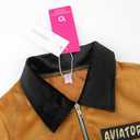 ReliBeauty Earhart Historical Costume Kids Aviator Costume for Girls with Hats, Glasses and Scarves,Yellow