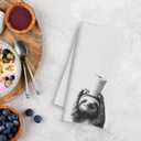 WFSM Sloth Gifts Hand Towels - Sloths Decorative Towels for Bathroom, Sloth Gifts for Kids, Decorative Hand Towels for Bathroom, 1624 Inches