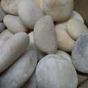 Ausluru 11LB Stones Pebbles River Rocks, 100% Natural Hand-Picked Premium Decorative Pebbles, Ideal for Garden Landscaping, Home Decor, Aquariums, Painting, Crafting and Gifts, Cream White