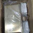 2 Pcs Bronze Christmas Metal Stocking Holders for Mantle, Heavy Duty Stocking Hangers Stocking Hook Xmas Ornaments for Counter Tables Window Fireplace Mantle Decoration