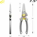 danco 2 Pack Aluminum 7.5 Precision Fishing Pliers with Stainless Steel Jaws, Cuts Braid with Ultra-Sharp Tungsten Carbide Side Cutter, Lockable, with Sheath, perfect for Fresh & Saltwater