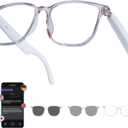 Smart Bluetooth Glasses, AI Voice Translation Eyewear with Integrated Speakers and Microphone, Hands-Free Calling & Music for Sports, Driving and Business, IP65 Rated, Unisex Design