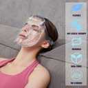 Face Ice Pack/Ice Mask for Face & TMJ Relief, Reusable Hot Cold Gel Pack for Post-Surgery Recovery, Puffy Eyes, and Swelling, Full Coverage Ice Mask (White)