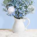 Elyum Babys Breath Artificial Flowers, 12 Pcs Long Stem Baby Breath Flowers Artificial Bulk, Real Touch Blue Fake Babys Breath Gypsophila for Wedding Bouquet Floral Arrangement Home Decor