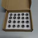 NPAUTO Chrome Wheel Lug Nuts 12x1.5 Bulge Acorn Conical Seat - 19mm Hex Replacement for Honda Accord Civic CR-V, Ford Escape Focus Fusion, Compass, Patriot, Dodge Grand Caravan, Pack of 20