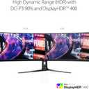 ASUS ROG Strix XG49VQ 49 Curved Gaming FreeSync Monitor 144Hz Dual Full HD HDR Eye Care with DP HDMI Black