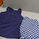 Tankini Swimsuits with Shorts - Two Piece Tummy Control Bathing Suits High Neck Swimwear with Two Side Pockets, XL