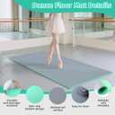 Dance Floor Mat Non-Slip with Shoulder Strap Portable and Dance Resistance Band, Dance Floor for Ballet,Jazz, Pop Thick PVC Practice Floor Reusable Mat