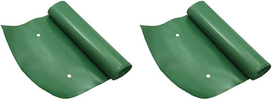 Frost King DE200 Standard Plastic Drain Away Downspout Extender, Extends 8-Feet, Green (Pack of 2)