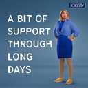 JOBST Relief Knee High Graduated Compression Socks 20-30mmHg - Comfortable Unisex Design - Open Toe, Beige, Medium