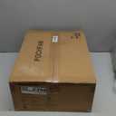 42 Inch Black Ceiling Fans with Lights and Remote, LED Low Profile Flush Mount Ceiling Fan for Bedroom, Living Room, Patio, Quiet DC Motor, 5 Blades