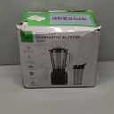 GDOR Professional Blender for Smoothies, 5 Functions, 1200 Peak Watts Smoothie Blender, 52 Oz Glass Jar & 24 Oz To-Go Cup Combo, Ice Crushing & Frozen Fruit, Self-Cleaning, Black