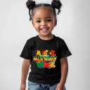 Juneteenth Shirts for Kids  Short-Sleeve T-Shirt for Boys & Girls, Ages 2-8, Celebrate Juneteenth Black History (Black)