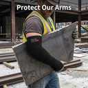 Arm Protectors For Thin Skin And Bruising, Cut Resistant Sleeves For Men Women, A5 Level Farmer Sleeves For Gardening, Welding, Kitchen (Black, 17.7 In)