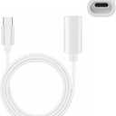 3.3ft Windproof USB-C Extension Cable, Type C Male to Female Charging Extender Cord for Cameras, Ring Pan-Tilt Indoor Cam (2024 Release), MagSafe Charger, eufy340, iPhone17/16/15, White (3.3 FT)