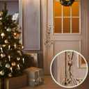 2PCS/Set Medalla De San Benito,Escapularios Wooden Beads Rosary St Benedict Medals for Door with Saint Benedict Cross Crucifix Catholic Gift Set for Car Hanging Charm Home Door Hanger Decor (2PCS Wood coffee)