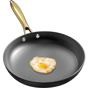 Non Stick Frying Pans  10 Inch Honeycomb Skillet with Stay-Cool Stainless Steel Handle, Scratch Resistant, Induction Compatible Nonstick Frying Pan for Gas, Electric, Ceramic, Oven & Dishwasher Safe