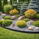 Landscape Edging 4 Inch Tall 150FT with 160Pcs Metal Spikes, Plastic Garden Edging Border Landscape Edging Border Lawn Edging for Landscaping, Flower Bed, Yard