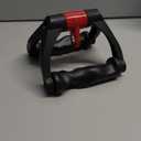 HXD-ERGO Double D Handle for Cable Machine - Ergonomic Row Handle Cable Attachment - Triangle V Bar Grip LAT Pull Down Attachments for Home Gym (Black-2)