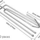 100 Pcs Stainless Steel Curtain Pleat Hook, Dveda Drapery Hooks Traverse Pleater, Curtain Pleater Tape Hooks, 4 Prongs Pinch Pleat Clips Hooks for Window Door Bathroom Curtain