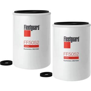 FF5052 Fleetguard Fuel Filter (Pack of 2), Replaces Baldwin BF788, Donaldson P550440, Wix 33777