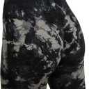 MAXXIM Women's High-Waisted Seamless Compression Biker Shorts - Tie Dye and Solid Ideal for Gym, Yoga, Running, and Fitness (M)