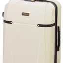 London Fog Brentwood II Expandable HARDSIDE Spinner, Cream, 25-Inch