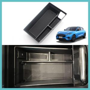 AOSKonology BestEvMod for Mustang Mach-E Armrest Storage Box Organizer w/o Coin Holder Center Console Tray Accessories 2021 2022 2023 (V2)