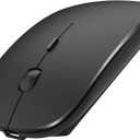 PEIBO Bluetooth Wireless Mouse for Laptop mac MacBook ipad MacBook air MacBook pro pc Desktop Computer Windows Chromebook Notebook (Black)