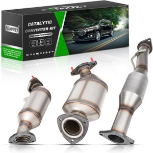High Flow Front Catalytic Converter Kit Direct-Fit Chevy Traverse 2009 2010 2011 2012 2013 2014 2015 2016 2017 GMC Acadia 2007-2017 Buick Enclave 2008-2017 Saturn Outlook 2007-2010 3.6L