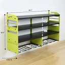 Power Tool Organizer Wall Mount, Standard Edition, Green | Heavy Duty 600 Lbs Metal Tool Storage Rack, 4-Tier Garage Drill Holder & Workshop Battery Management Station