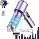 Car Vacuum Portable Cordless, 22000PA High Power Handheld Vacuum Cordless with Brushless Motor & LED Light, Small Vacuum for Car, Home, Pet, Office