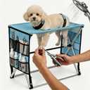 Foldable Pet Grooming Hammock for Small Dogs & Cats - 8.8lb