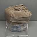 H.VERSAILTEX High Stretch Sofa Slipcover 4 Piece Cover Velvet Furniture Protector Form Fit Thick Velvet Extra Large Sofa Cover for 3 Cushion Couch Width Up to 97 Inch (Large Sofa, Taupe)