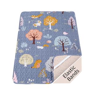 Padded Pack n Play Sheets Breathable Thick Pack and Play Mattress Protector, Quilted 38x26 Playard Sheet Fitted for Graco, Portable Mini Cribs and Foldable Mattress Pad, Soft Playpen Mattresses Cover