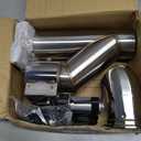 Electric Exhaust Cutout 3.0 Inch with Elbow Muffler Exhaust Valve Kit with One Controller Remote Kit