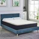 Nutan, 1-Inch High Density Medium Firm Foam Mattress Topper, CertiPUR-US Certified for Superior Comfort and Support, Twin, Green