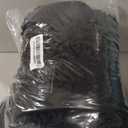 RUN HELIX Bathroom Rugs Set 2 Piece Thick Chenille Bath Mats, Soft Quick Dry Plush Absorbent Bath Rugs with Non-Slip PVC Backing, 32x20+24x16 Inch Black